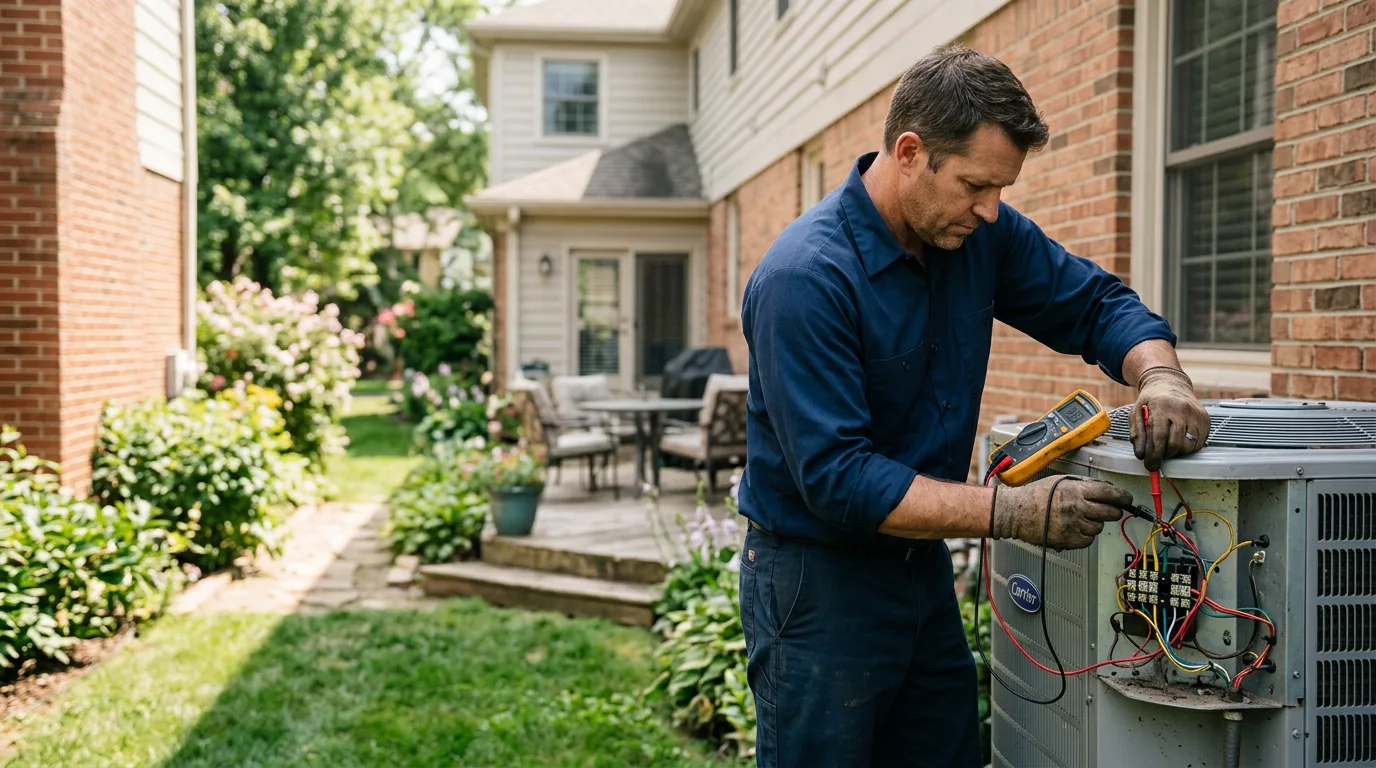 HVAC technician working near Birchwood, WI